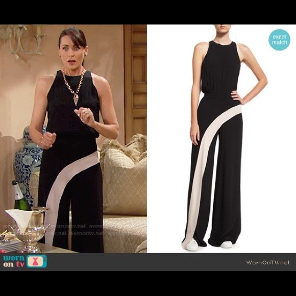 Alexis Deanne Contrast Wrap Jumpsuit 2 - Picture 2 of 8